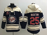 Minnesota Twins #25 Byron Buxton Navy Blue Sawyer Hooded Sweatshirt MLB Hoodie,baseball caps,new era cap wholesale,wholesale hats